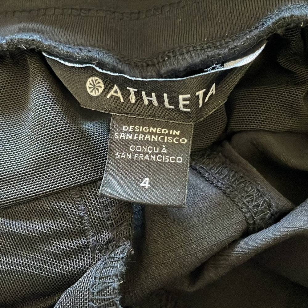 Athleta Trekkie North Jogger Pants Zipper Pockets Travel Hiking Black size 4 - Picture 6 of 7
